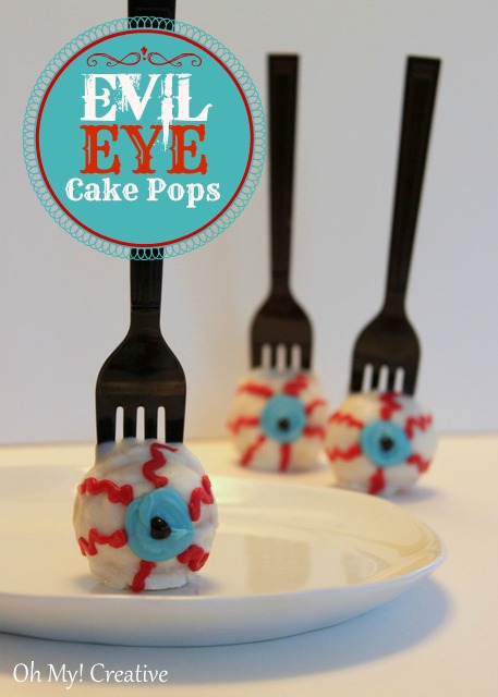 evil eye cake pops