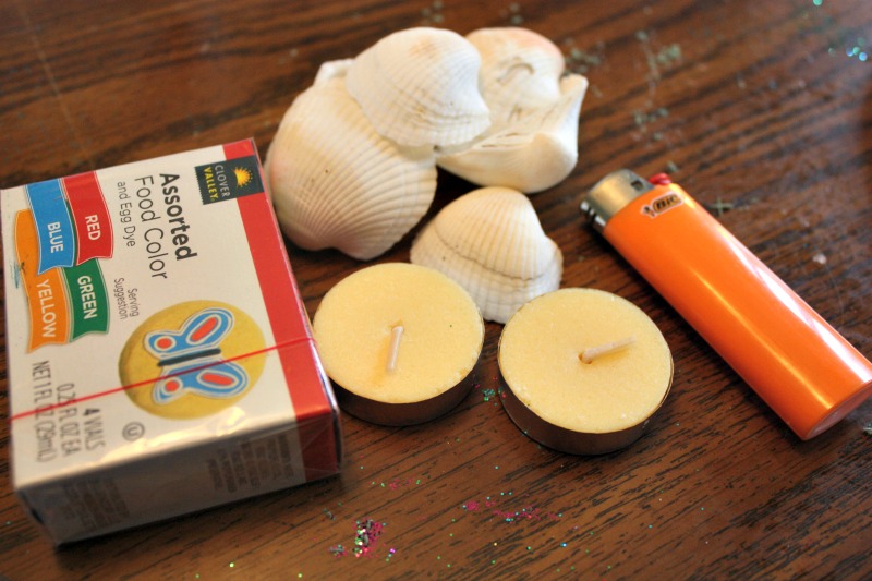 Easy DIY Seashell Candles