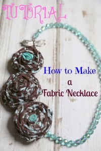fabric necklace