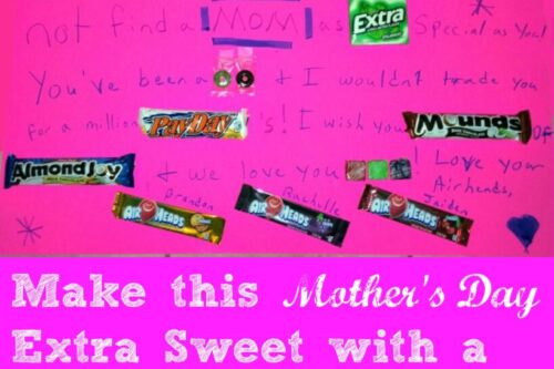 Candy Mothers Day Card