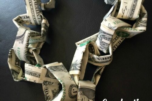 Graduation Personalized Gifts: Money Necklace