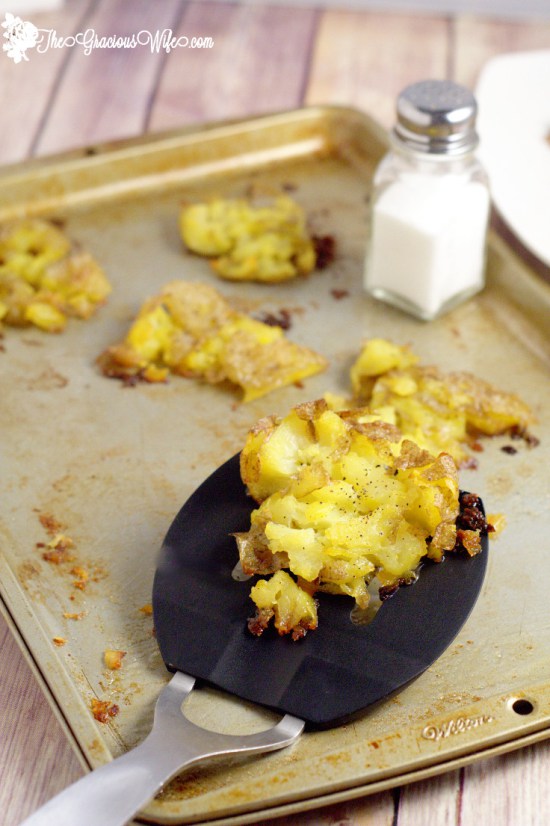 buttery smashed potatoes