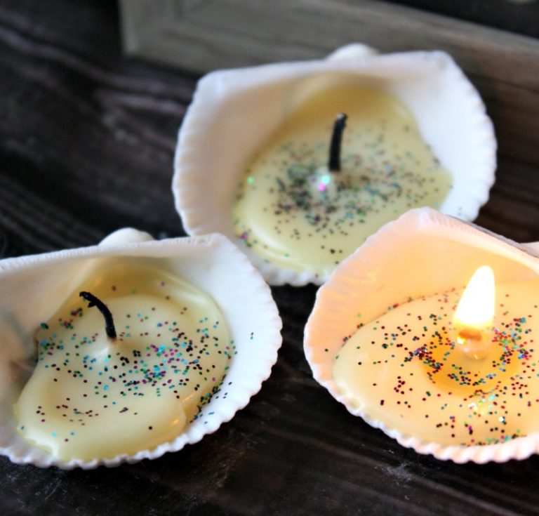 Easy DIY Seashell Candles Love, Laughter, Foreverafter